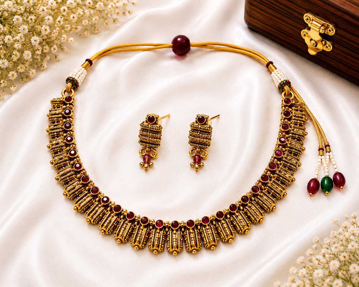 Elakkathali Kemp Choker Necklace Set
