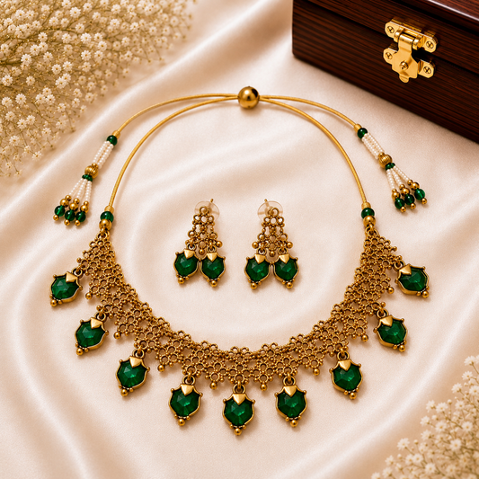 Mayuri Jaal Necklace Set