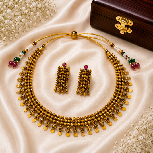 Elakkathali Beaded Necklace Set