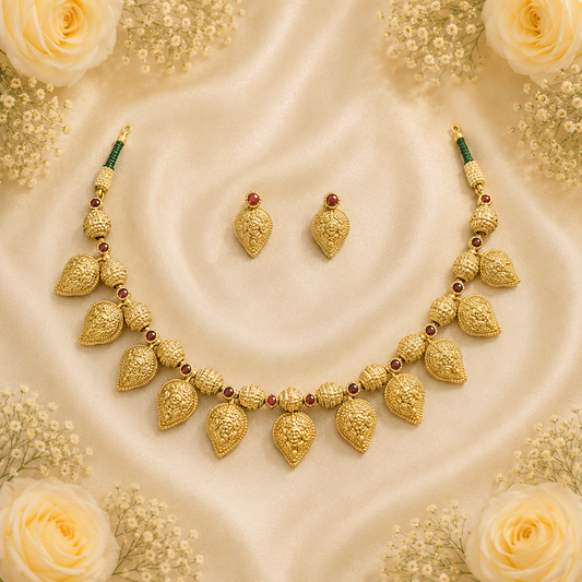 Lakshmi Heritage Temple Necklace Set