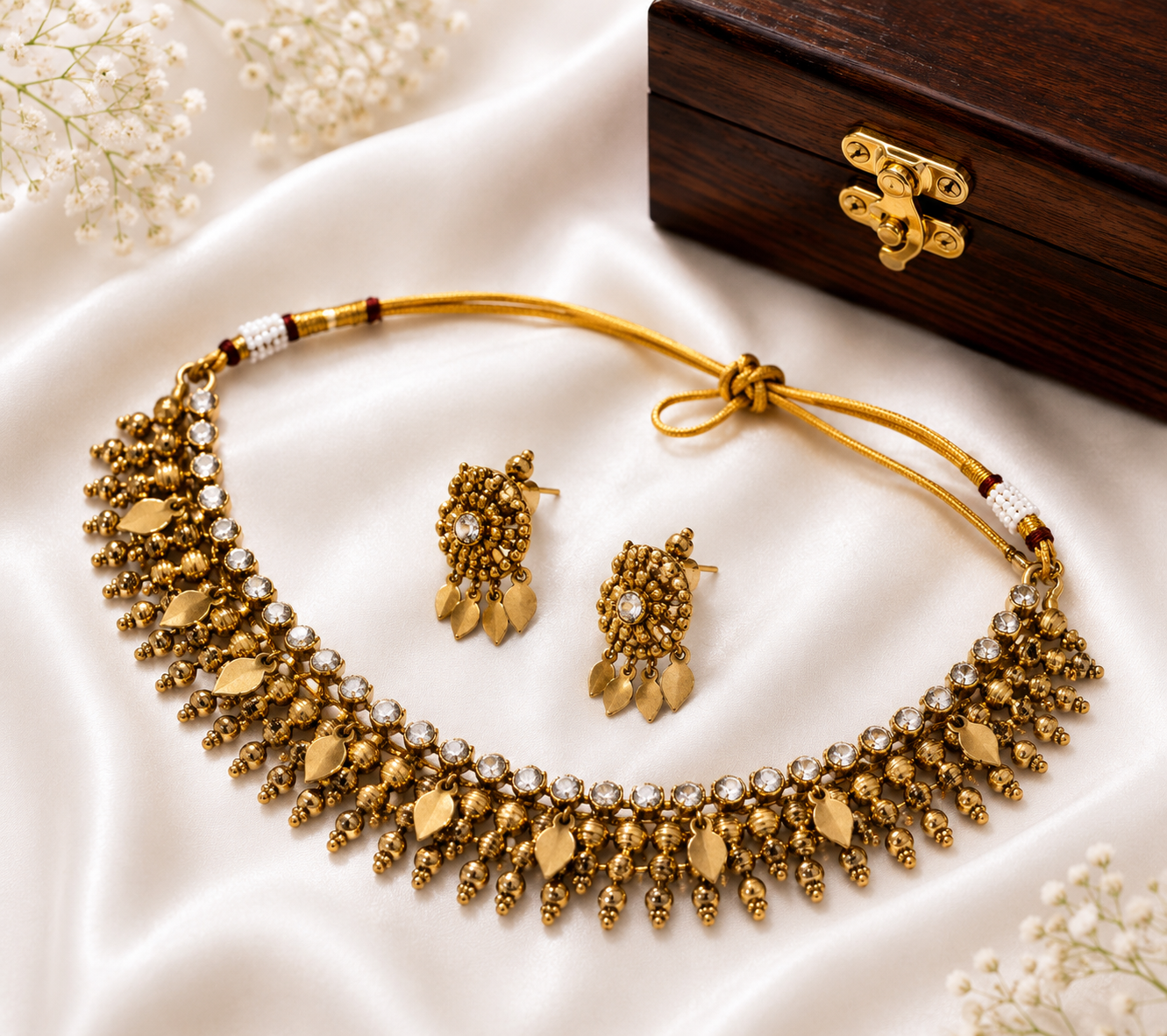 Antique Elakkathali Necklace Set