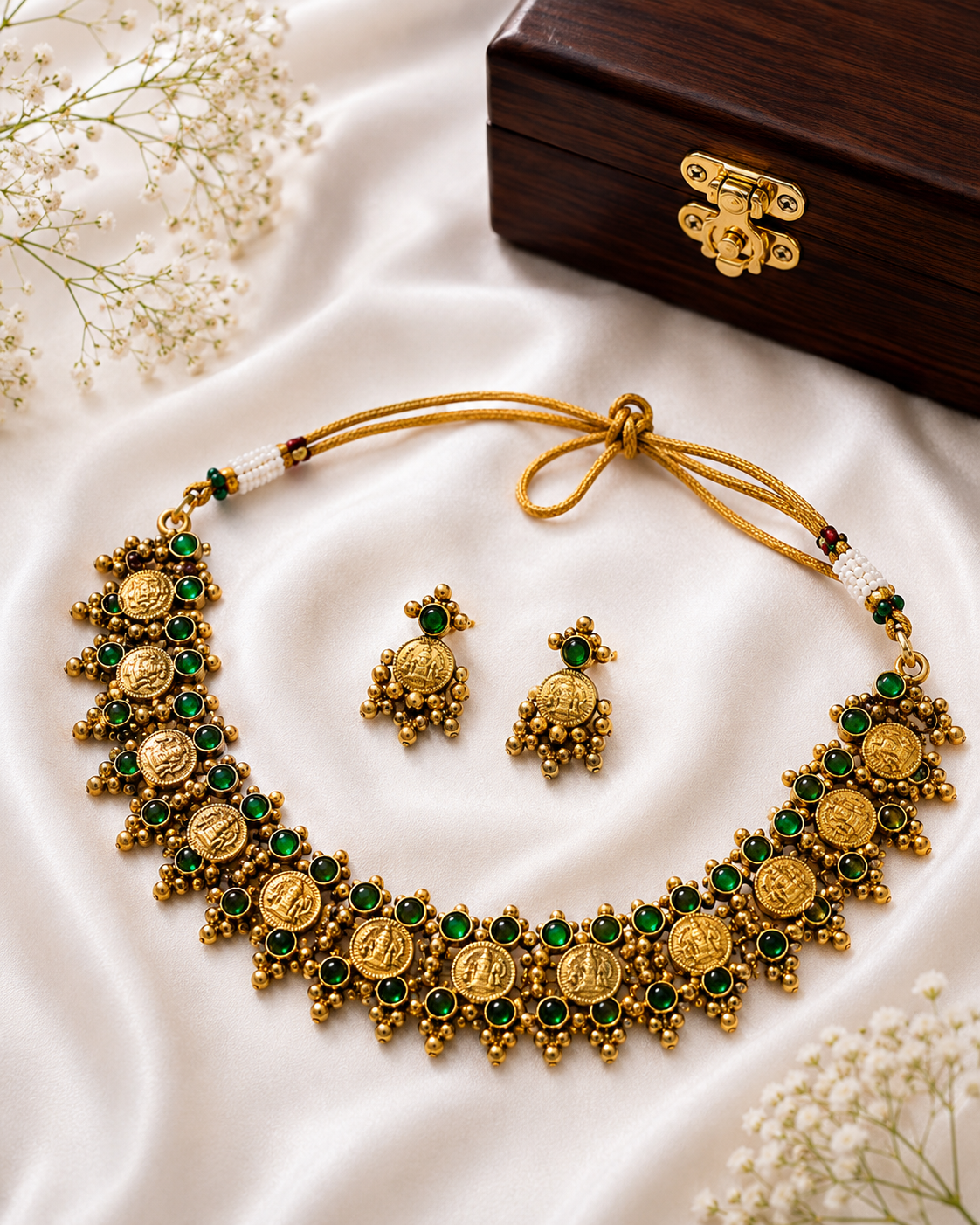 Lakshmi Kasu Kemp Choker Necklace