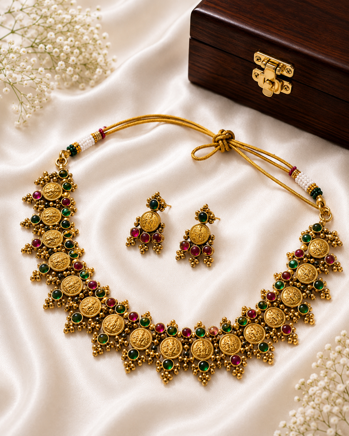 Lakshmi Kasu Kemp Choker Necklace