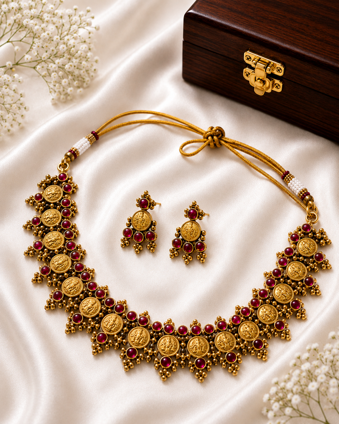 Lakshmi Kasu Kemp Choker Necklace