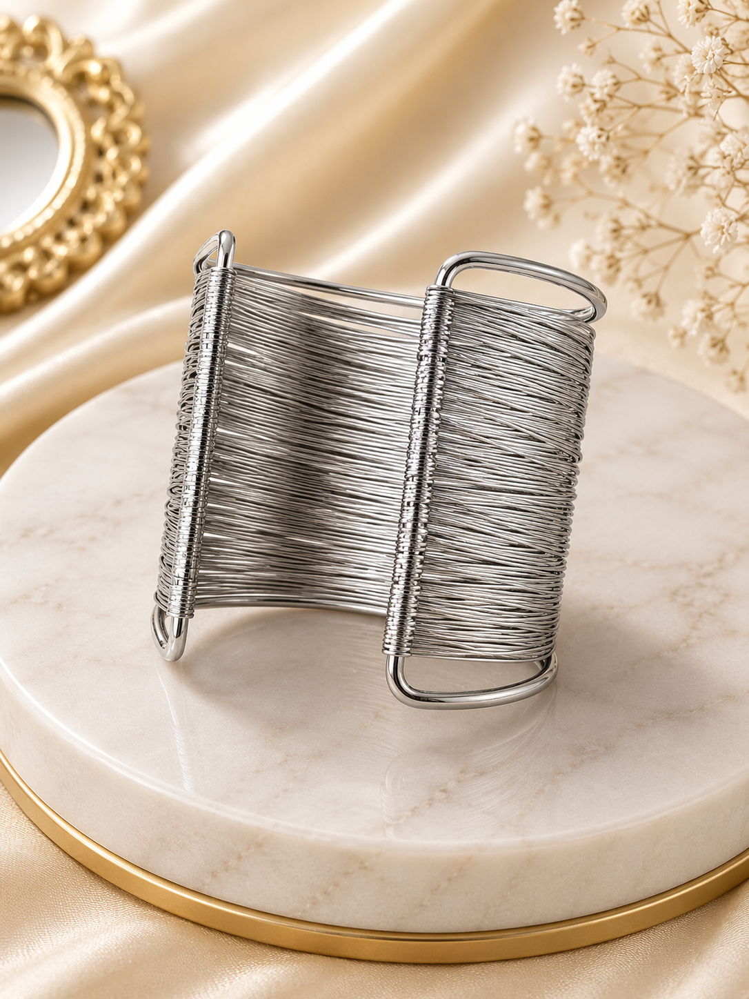 Multi-Layer Wire Bangle Set