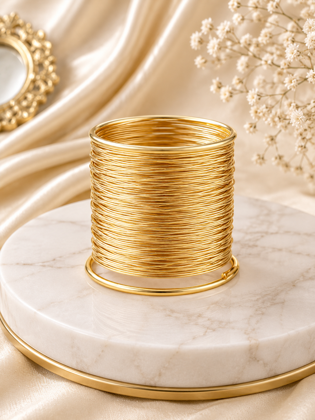 Multi-Layer Wire Bangle Set