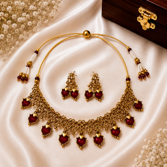 Mayuri Jaal Necklace Set