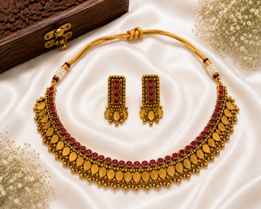 Elakkathali Antique Temple Choker Set